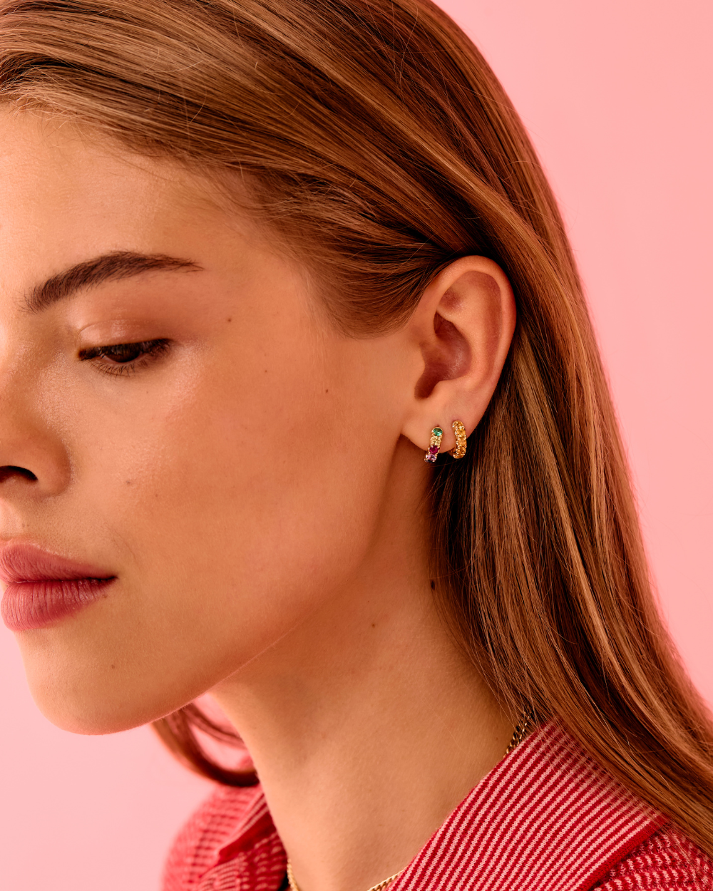 Super Duper Yellow Sapphire Hoop Earring