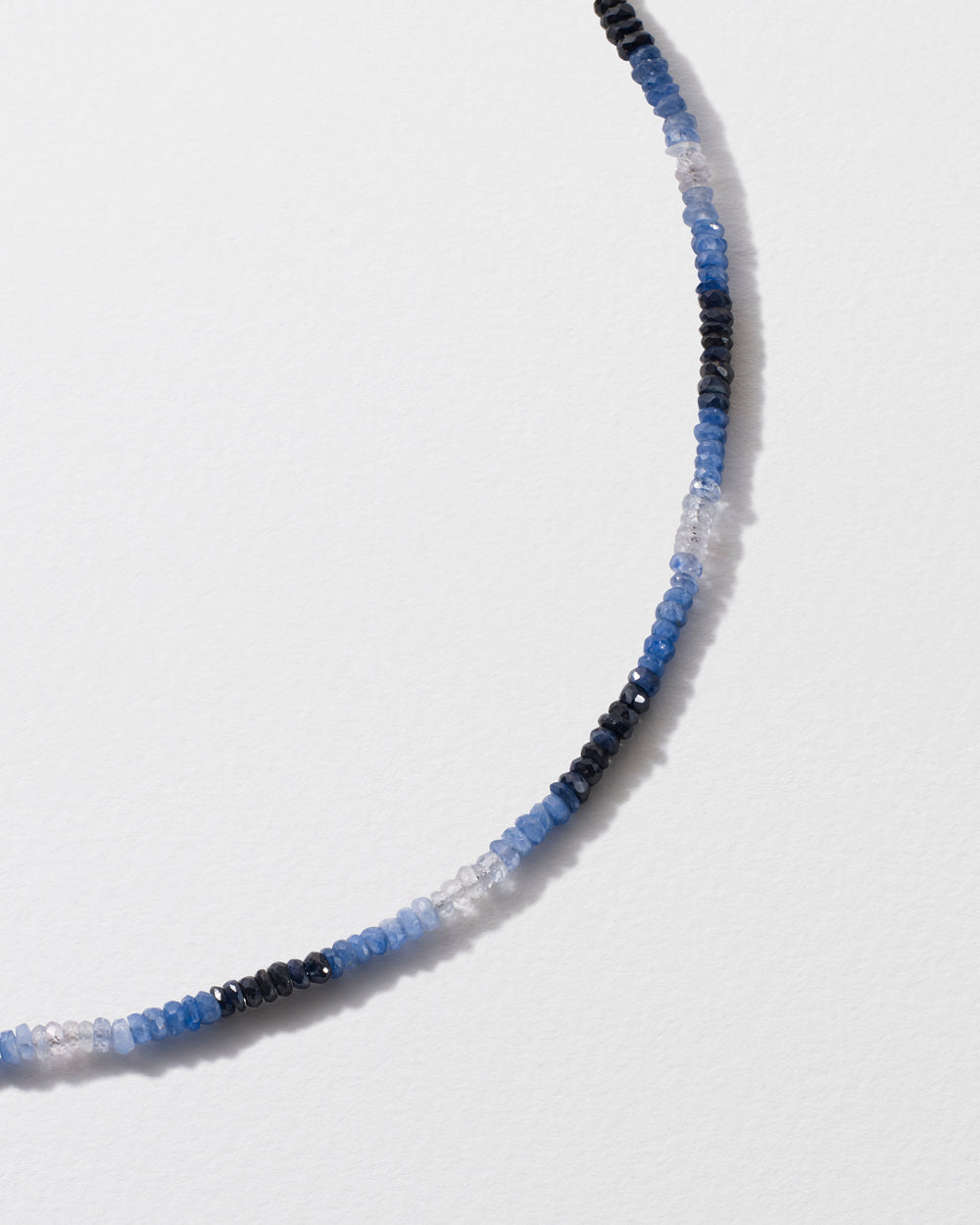 Graduated Blue Sapphire Beaded Bracelet
