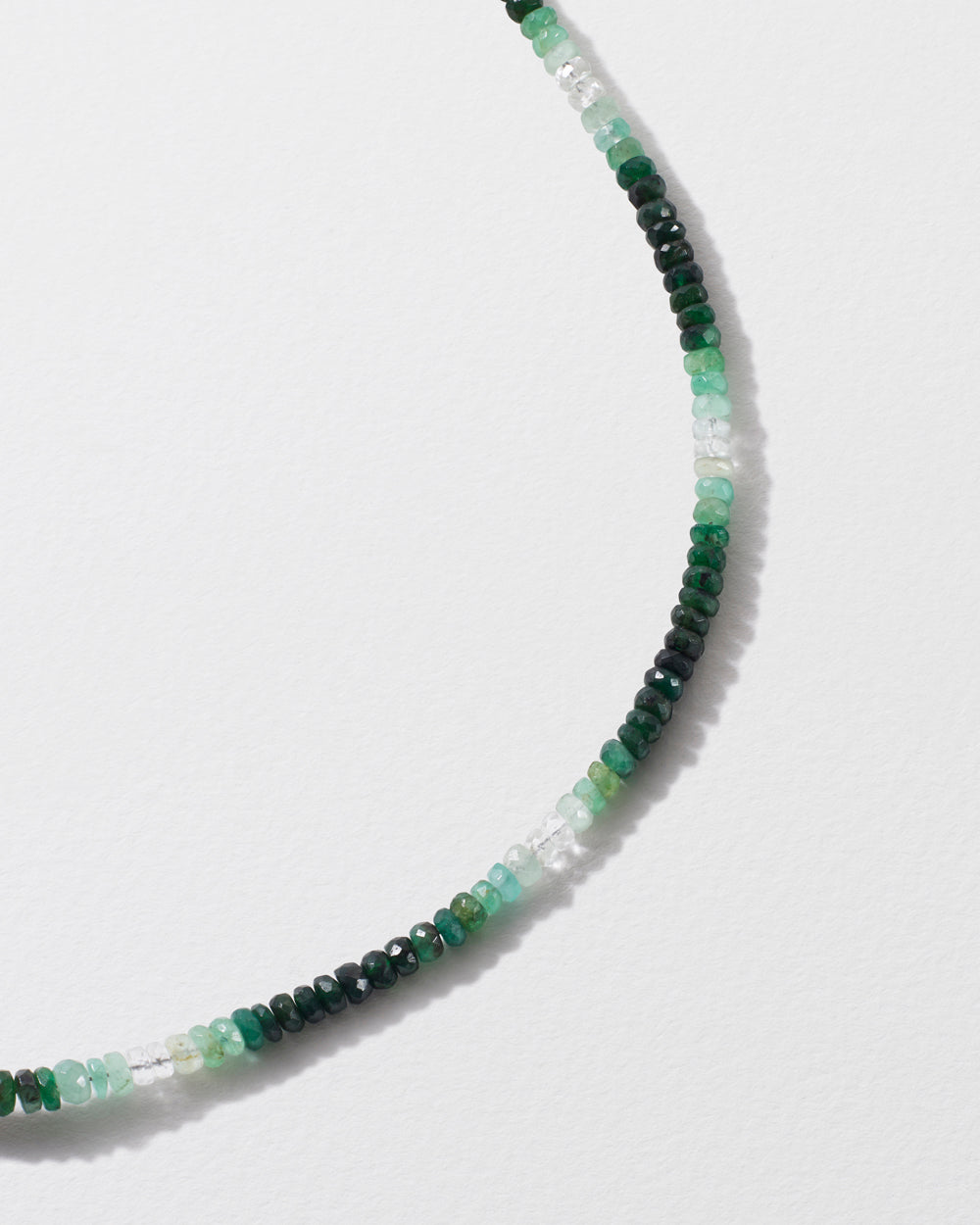 Graduated Emerald Beaded Bracelet