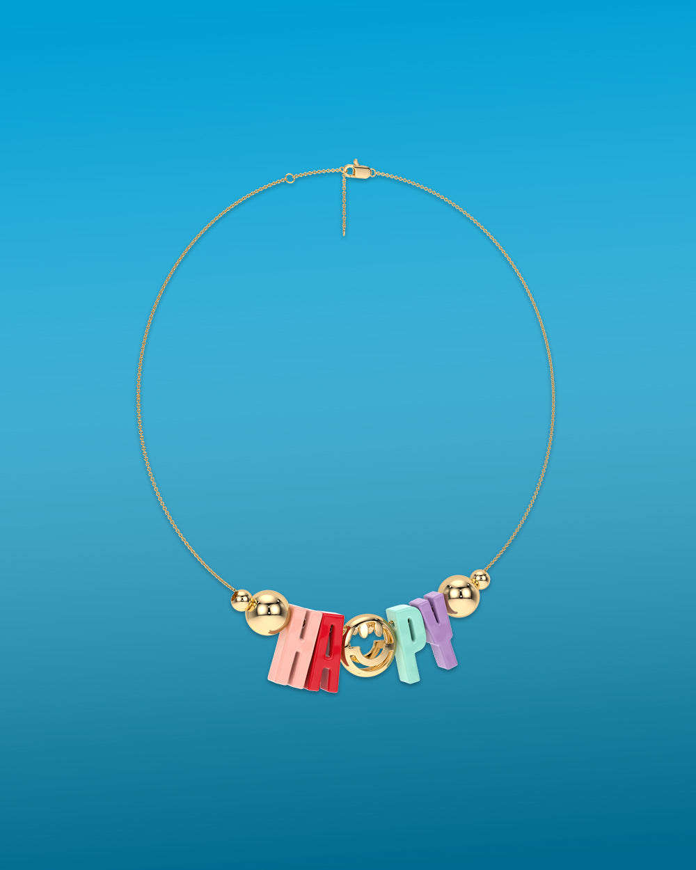 'Happy' Chain Necklace