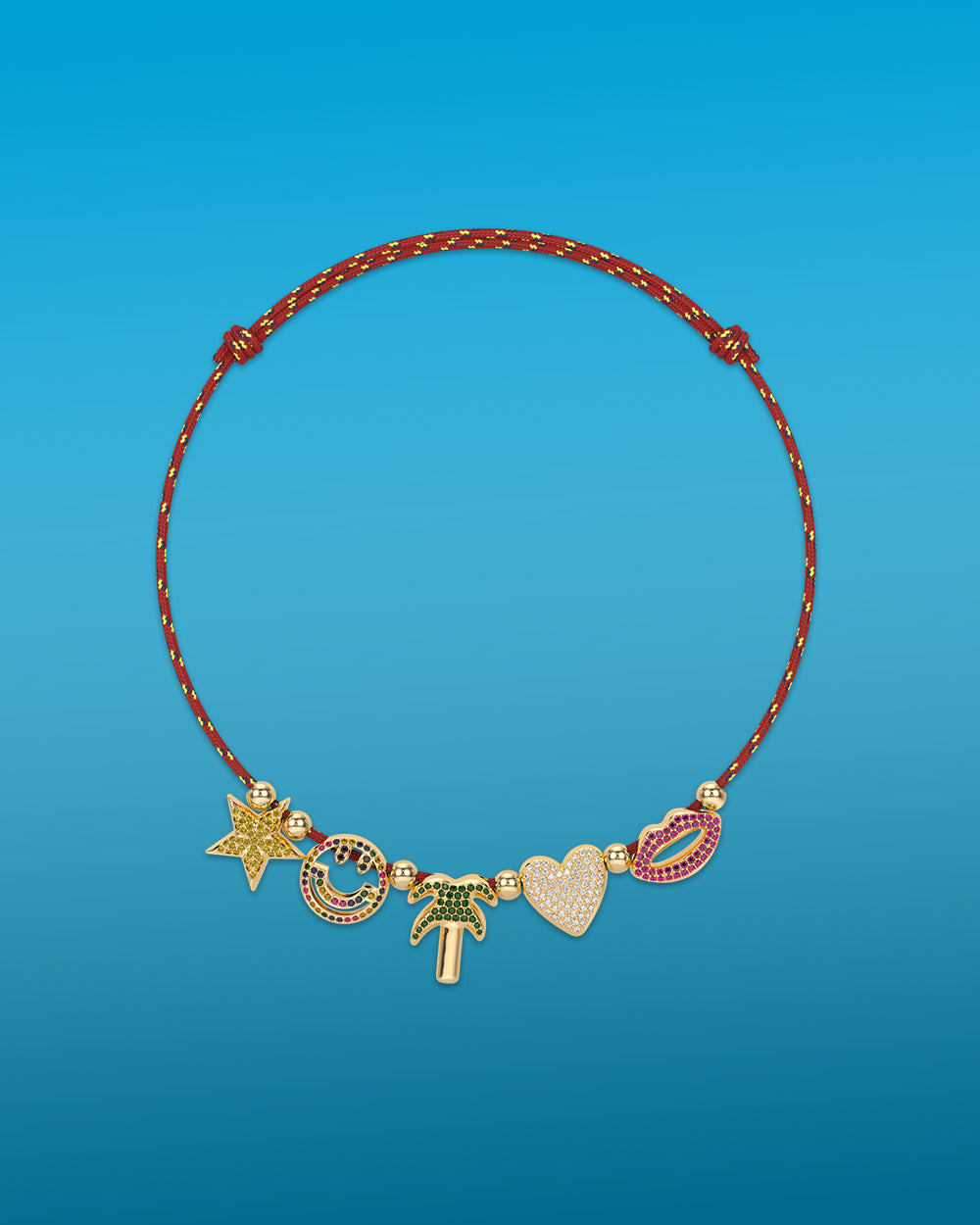 Luxe Charm Cord Necklace