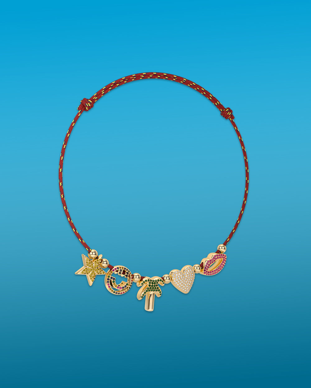 Luxe Charm Cord Necklace