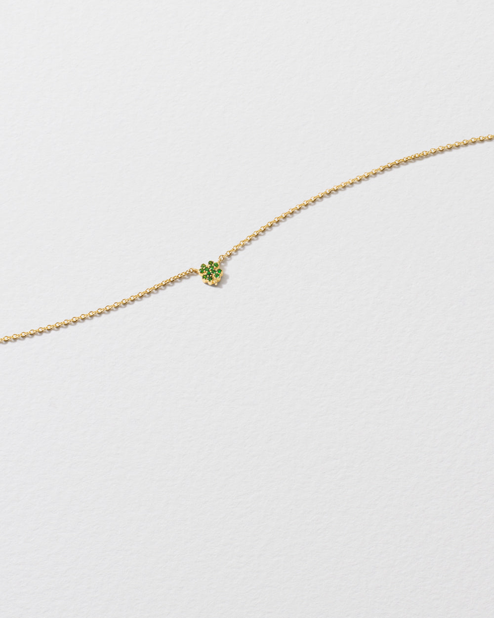 Tsavorite Clover Icon Necklace