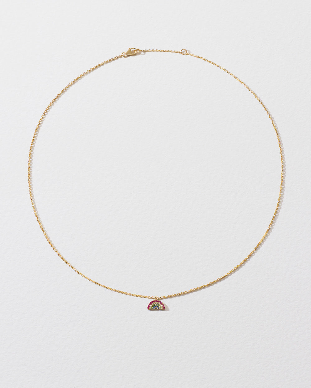 Sapphire Rainbow Icon Necklace