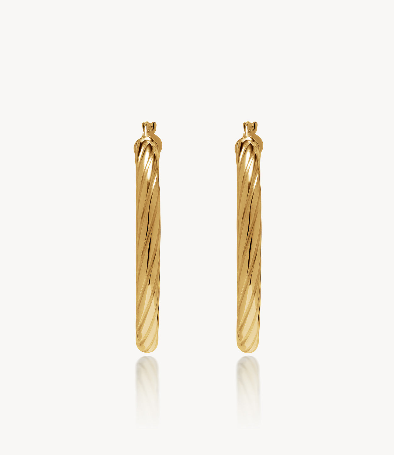 The Skinny Janet, Gold Retro Hoops