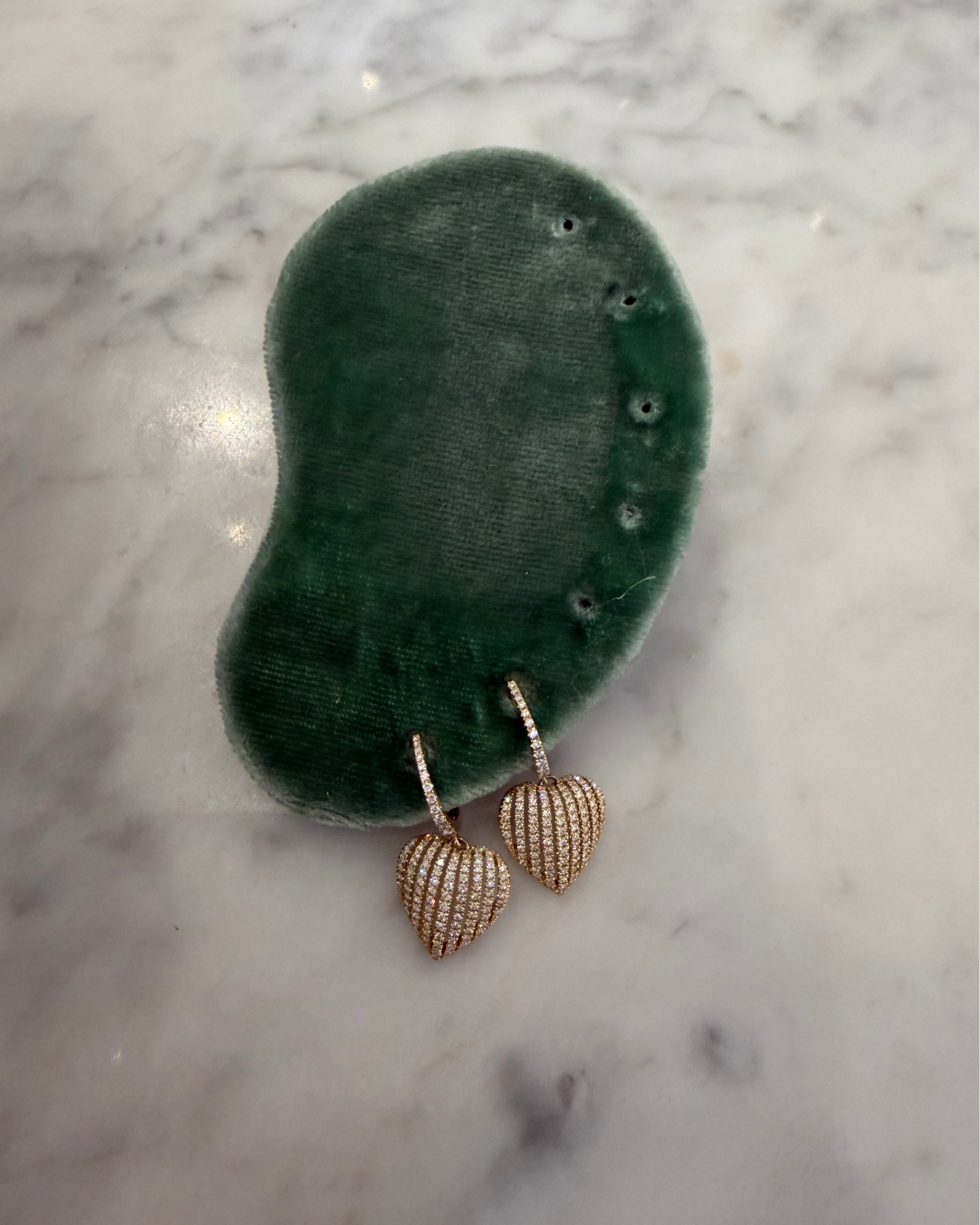 Diamond basket Heart Hoops