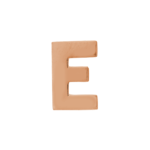 14k Rose Gold Letter Charm