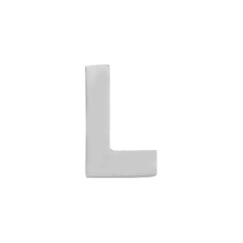 14k White Gold Letter Charm