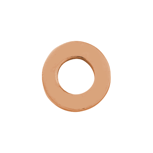 14k Rose Gold Letter Charm