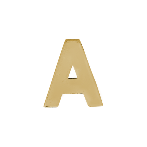 14k Yellow Gold Letter Charm