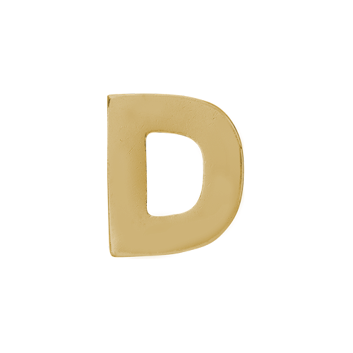 14k Yellow Gold Letter Charm