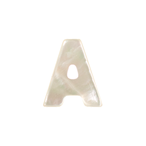 Mother of Pearl Letter Charm
