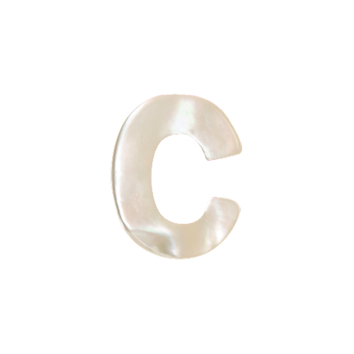 Mother of Pearl Letter Charm