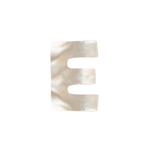Mother of Pearl Letter Charm