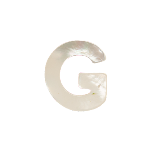 Mother of Pearl Letter Charm