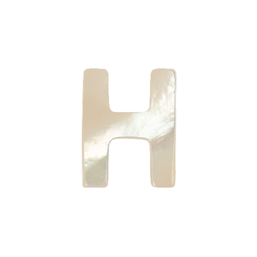 Mother of Pearl Letter Charm