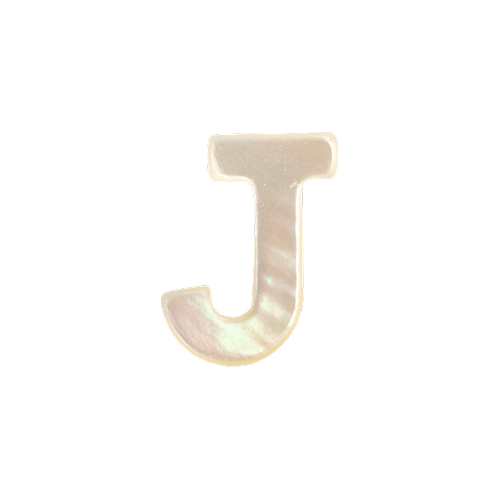 Mother of Pearl Letter Charm