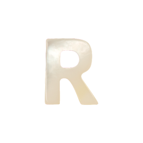 Mother of Pearl Letter Charm
