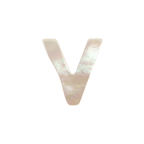 Mother of Pearl Letter Charm