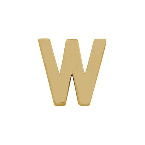 14k Yellow Gold Letter Charm