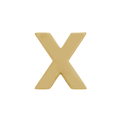 14k Yellow Gold Letter Charm