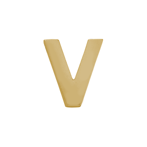 14k Yellow Gold Letter Charm