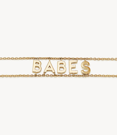 'Babes' Bracelet in Yellow Gold