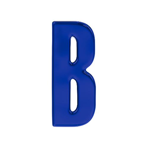 Letter B Resin Charm