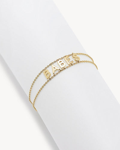 'Babes' Bracelet in Yellow Gold