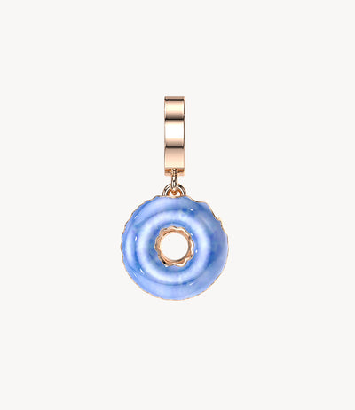 Multi-Glazed Dangly Donut Pendant