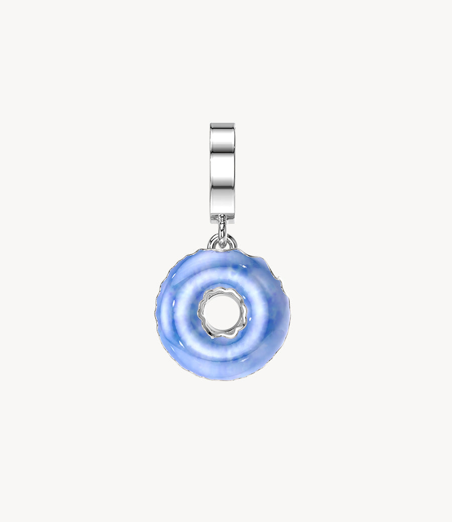 Multi-Glazed Dangly Donut Pendant