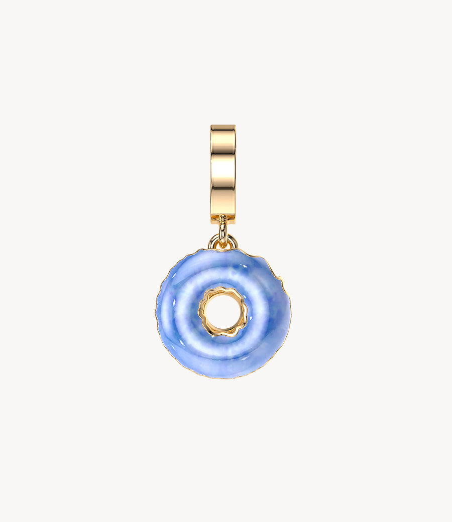 Multi-Glazed Dangly Donut Pendant