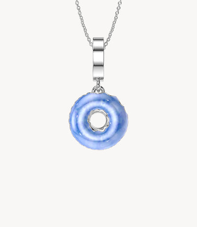 Multi-Glazed Dangly Donut Necklace