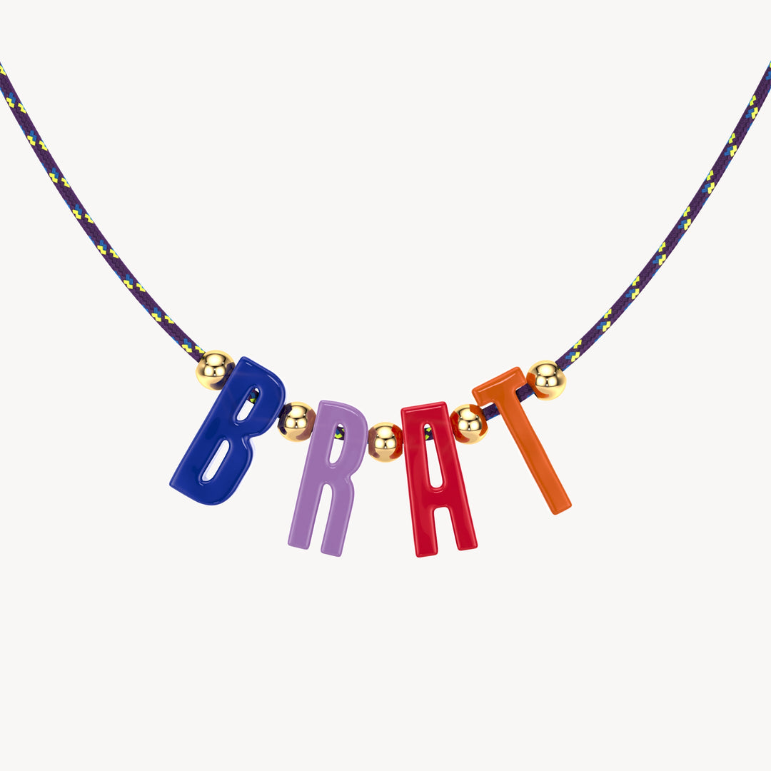 Brat Cord Necklace 9ct Gold Roxanne First