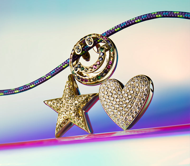 Happy' Cord Bag Charm