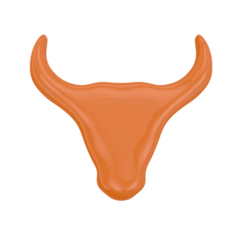 Bull's Head Resin Charm