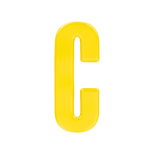 Letter C Resin Charm