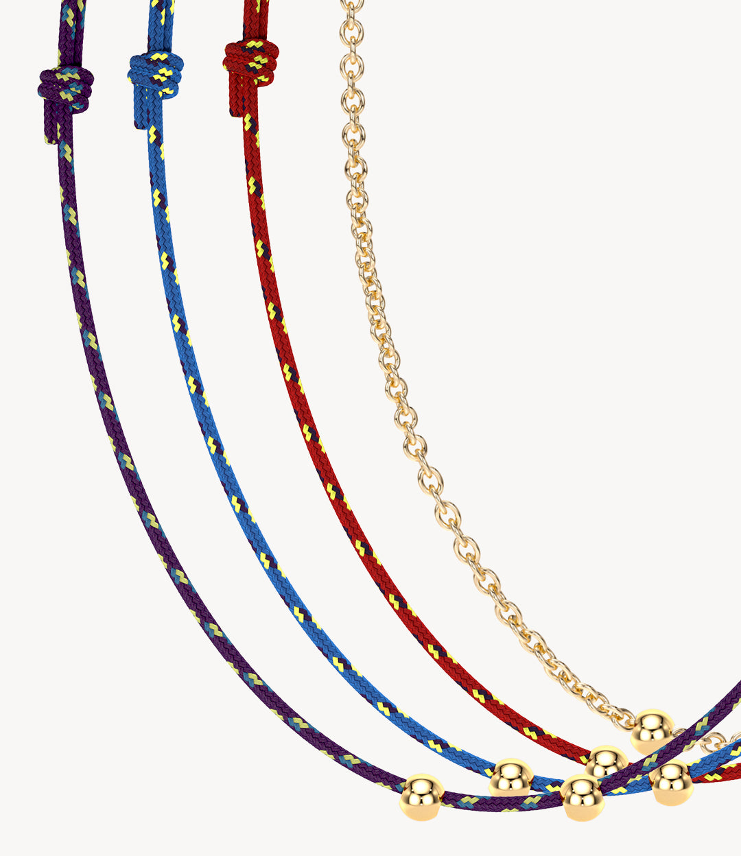 Build Your Own Bubblegum Necklace 9ct Gold Roxanne First