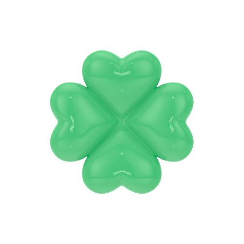Clover Resin Charm