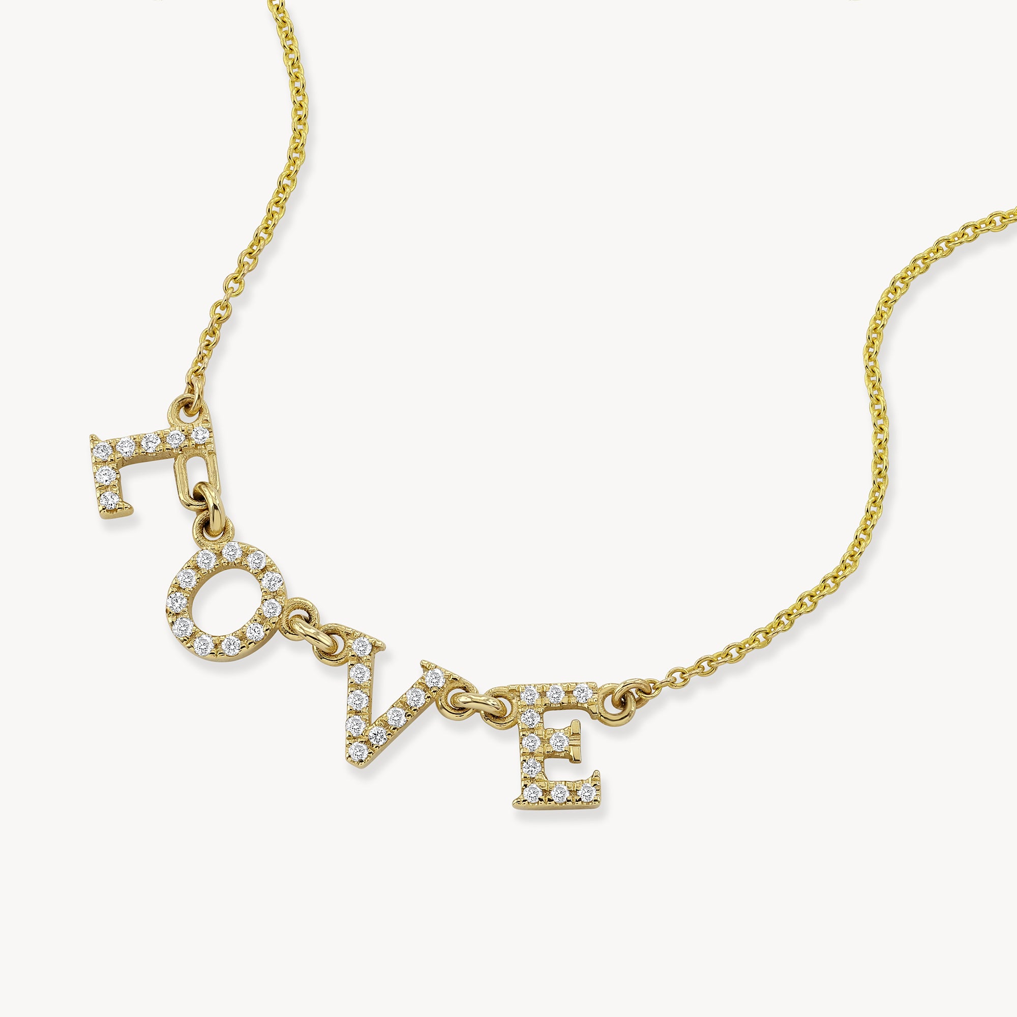 Diamond 'Love' Necklace