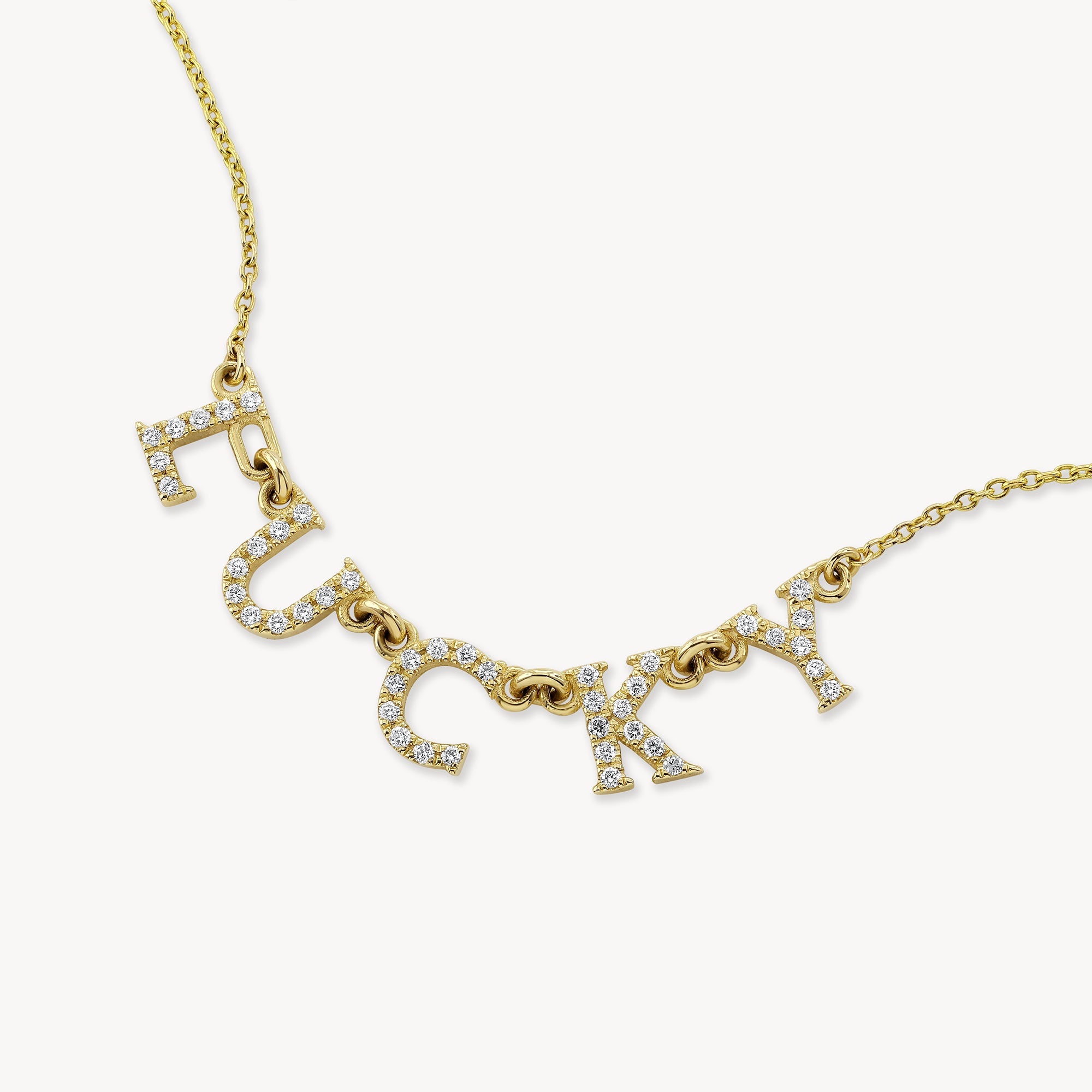 Diamond 'Lucky' Necklace | 14k Gold