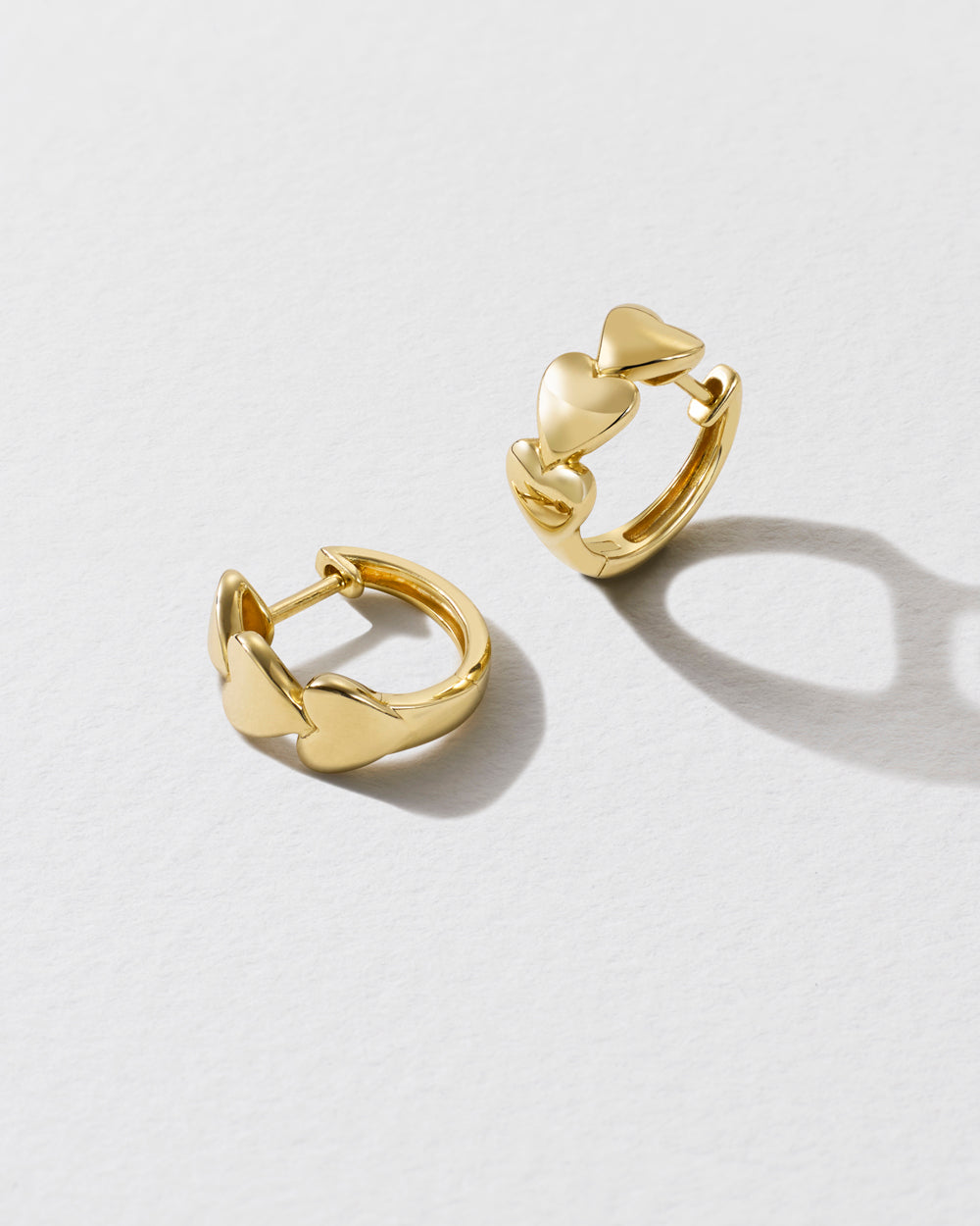 Heart Of Gold Hoop Earrings