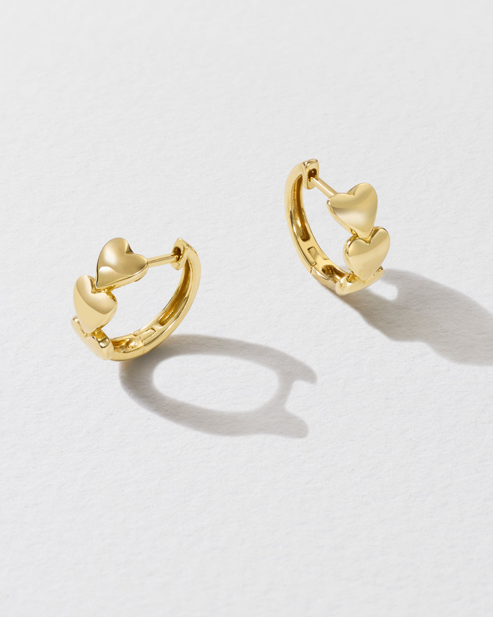 Heart Of Gold Hoop Earrings