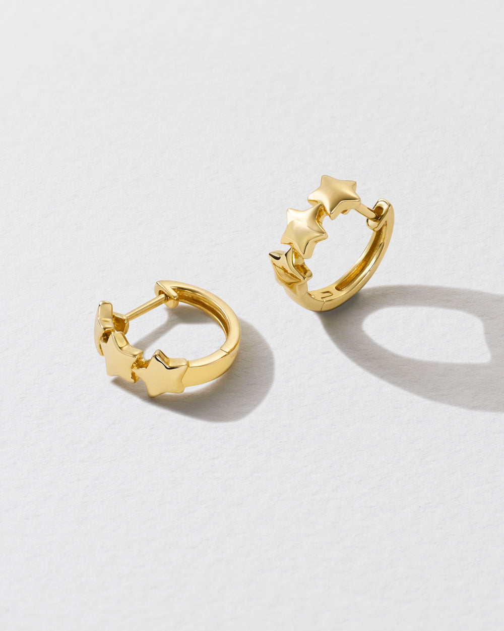 Gold Starry Night Hoop Earrings