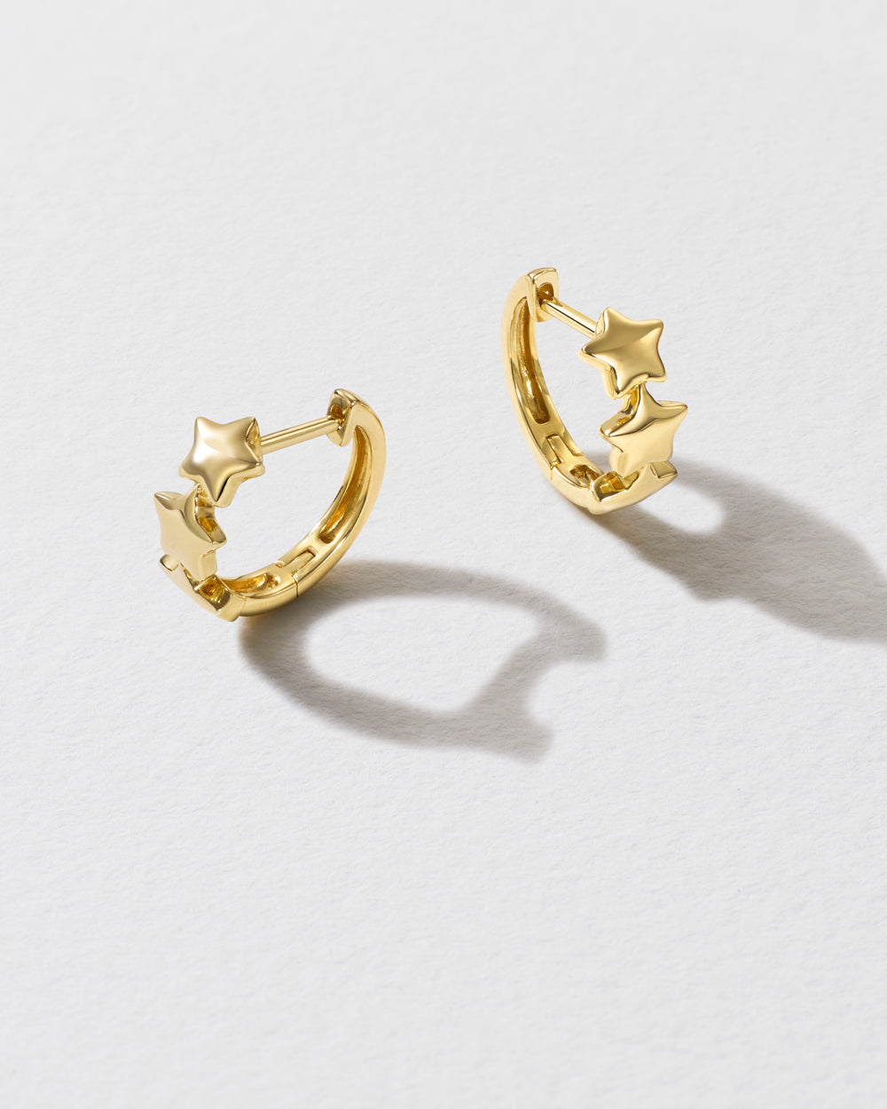 Gold Starry Night Hoop Earrings