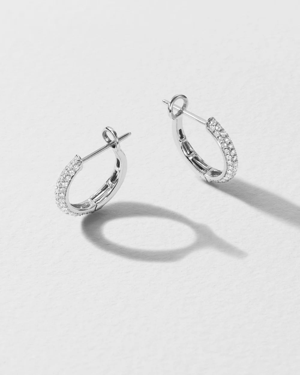 Diamond Pavé Hoop Earrings