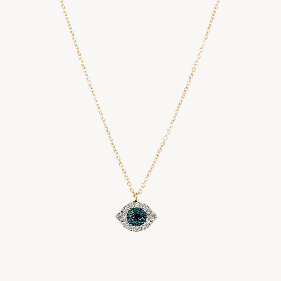 Mini Diamond Evil Eye Necklace