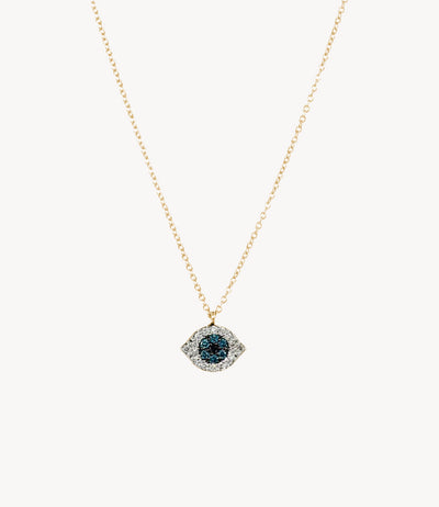 Mini Diamond Evil Eye Necklace