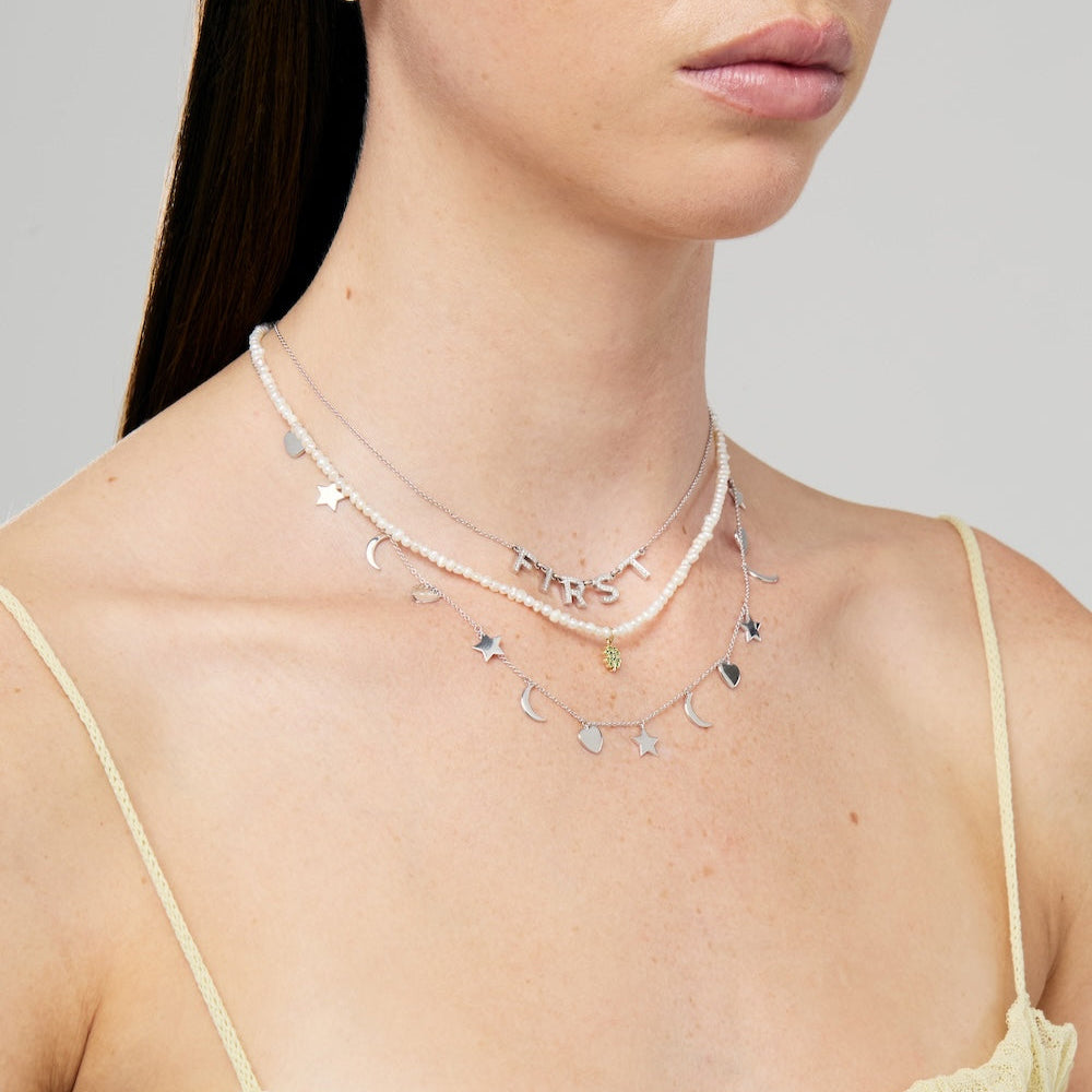 Gold Love You More Charm Necklace
