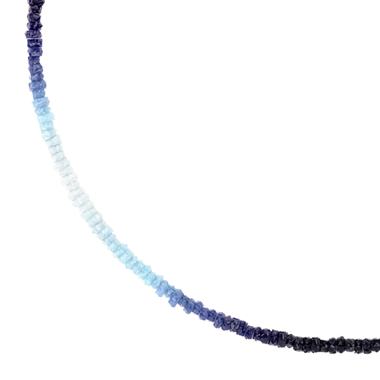 Blue Sapphire Beaded Chain
